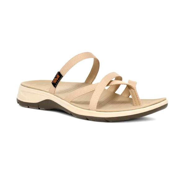 Teva Women's White Pepper Tirra Traveler Flip Flop Sandals Size 11 - Picture 1 of 9